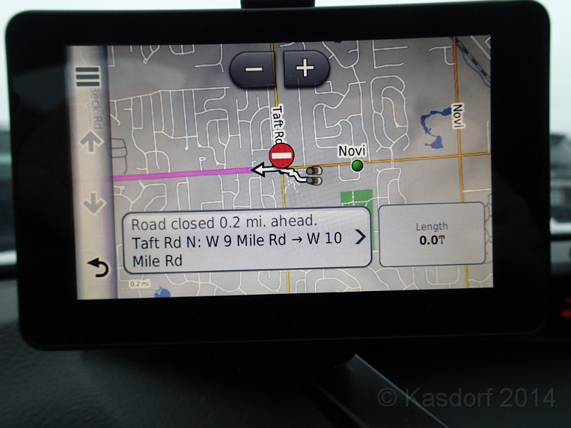 2014 Super 5K 002.JPG - They closed the streets down for the race, and it even shows up on the GPS.